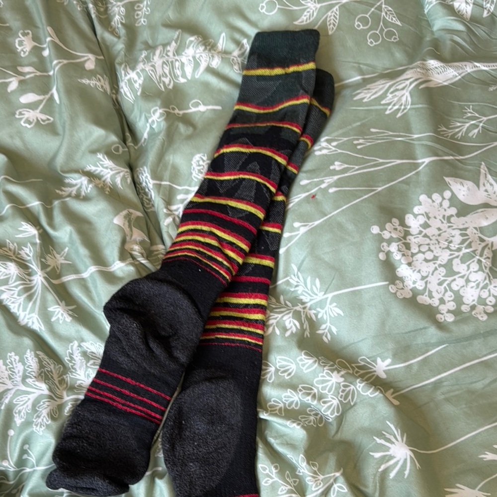 Striped Black and Red Men's Socks